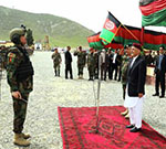 Ghani in Helmand  Praises Security Forces’ Sacrifices, Gains